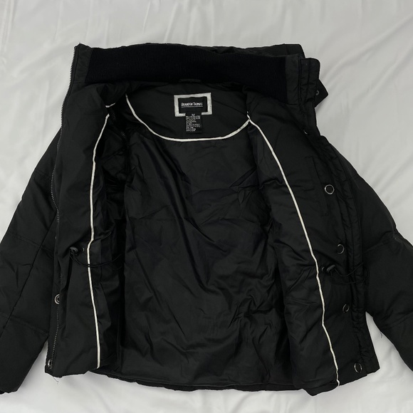 Brandon Thomas Medium Puffer Jacket Black with Removable Hood and Arm Sleeves - Picture 4 of 11